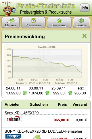 Screenshot Preis-Finder.info iPhone App 4